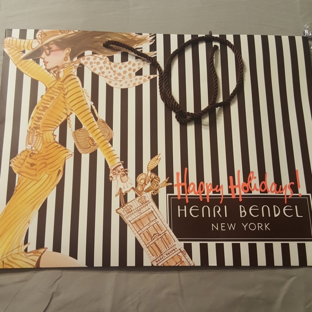 Henri Bendel Holiday Edition Shopping Bag *New*